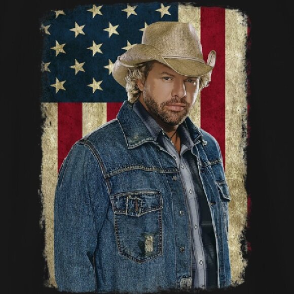 Toby Keith American Flag T-Shirt - Country Music USA Tee Western Gift - Picture 2 of 6